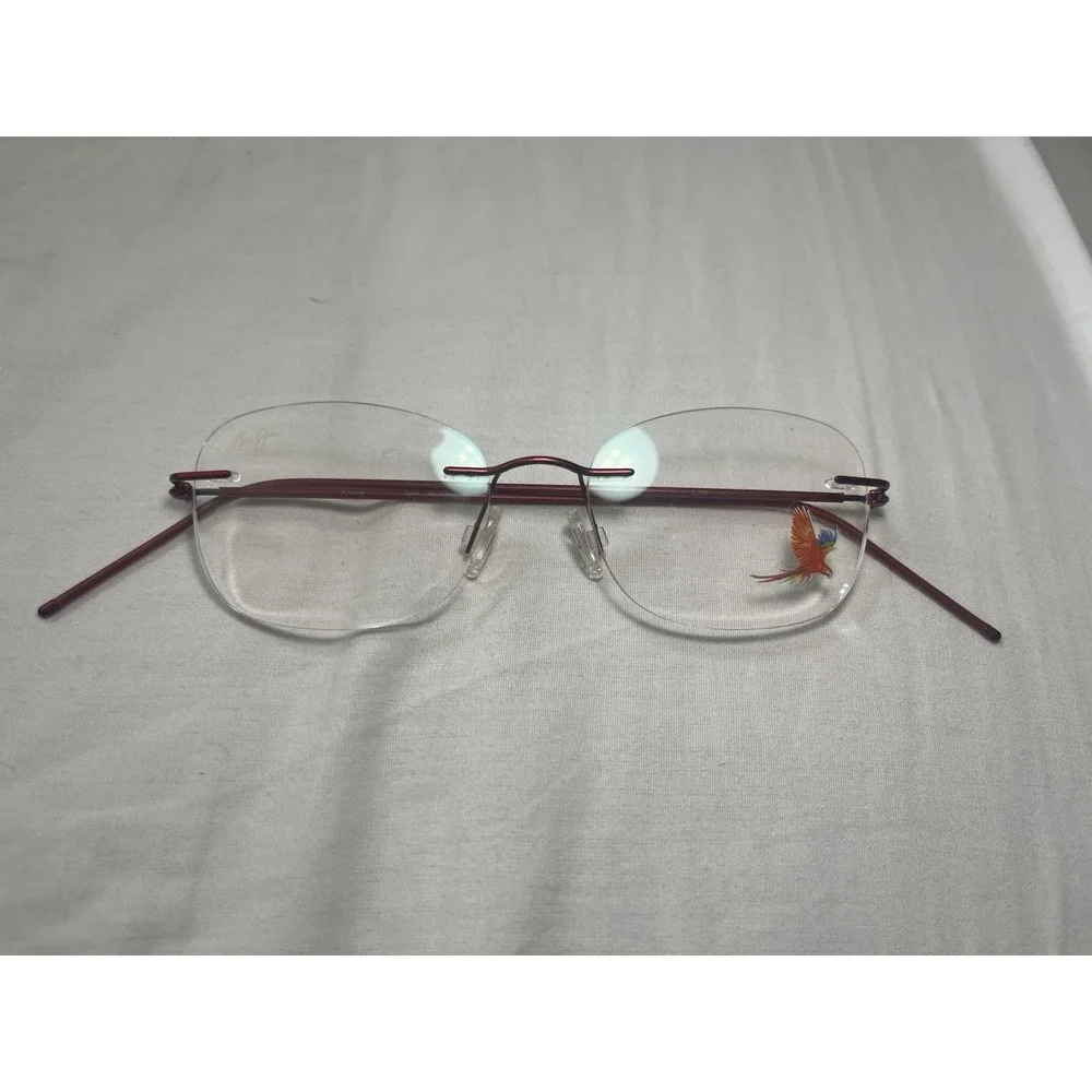 Maui Jim Women's Eyeglasses MJO 2006-35M Red Rimless Frame Japan 49[]16 150